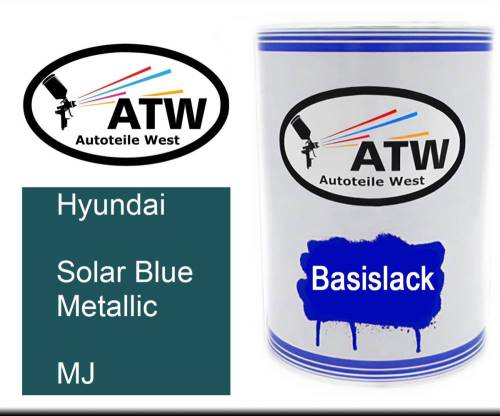 Hyundai, Solar Blue Metallic, MJ: 500ml Lackdose, von ATW Autoteile West.